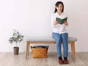 【新商品】組立設置付き 北欧スタイル　回転チェア　ダイニング TOLV トルブ ベンチ ナチュラル 2P 送料無料