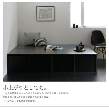 【新商品】組立設置付き 衣装ケースも入る大容量デザイン収納ベッド SCHNEE シュネー 薄型プレミアムボンネルコイルマットレス付き 引出し2杯 セミダブル 送料無料