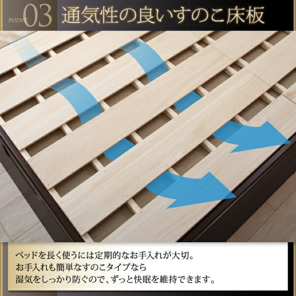 組立設置付 長く使える国産頑丈大容量跳ね上げ収納ベッド BERG ベルグ ゼルトスプリングマットレス付き 縦開き セミダブル 深さグランド 送料無料