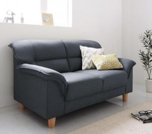 シンプルモダンシリーズ FABRIC ファブリック ソファ 木脚タイプ 2P 送料無料