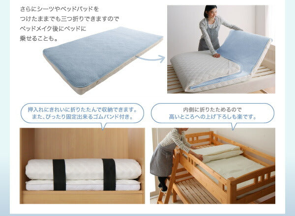 【新商品】折りたたんで収納できる ポケットコイル入り 快眠 敷布団マットレス 薄型・軽量・高通気 EVA Air エヴァ エアー キング レギュラー丈 送料無料