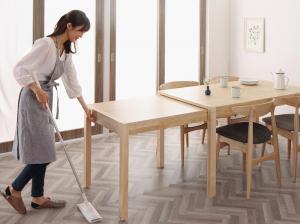 【新商品】組立設置付き 北欧デザイン スライド伸縮テーブル ダイニングセット SORA ソラ ダイニングテーブル W135-235 送料無料
