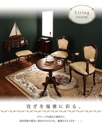 【新商品】アンティーク調クラシックリビングシリーズ Francoise フランソワーズ サイドテーブル 直径60 送料無料