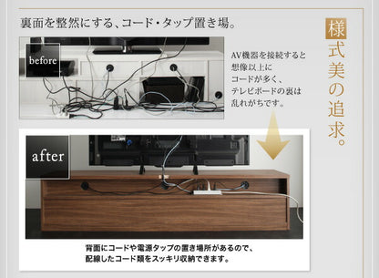 【新商品】キャビネットが選べるテレビボードシリーズ add9 アドナイン 3点セット(テレビボード+キャビネット×2) 木扉＆ガラス扉 幅180 送料無料