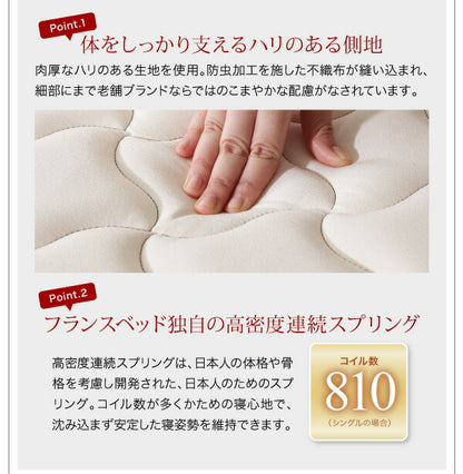 【新商品】組立設置付き モダンライト・棚・コンセント付きデザインフロアローベッド Makati マカティ マルチラススーパースプリングマットレス付き シングル 送料無料