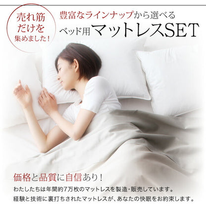 【新商品】組立設置付き モダンライト・棚・コンセント付きデザインフロアローベッド SPERANZA スペランツァ スタンダードポケットコイルマットレス付き ダブル 送料無料