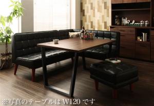 【新商品】ヴィンテージスタイル・リビングダイニングセット CISCO シスコ 4点セット(テーブル+ソファ1脚+アームソファ1脚+スツール1脚) 右アーム W150 送料無料