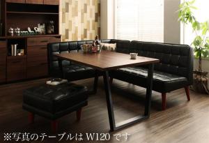 【新商品】ヴィンテージスタイル・リビングダイニングセット CISCO シスコ 4点セット(テーブル+ソファ1脚+アームソファ1脚+スツール1脚) 左アーム W150 送料無料