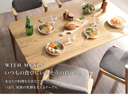 【新商品】組立設置付き 天然木オーク無垢材 北欧ダイニングセット The North ザ・ノース 4点セット(テーブル+チェア2脚+ベンチ1脚) W150 送料無料