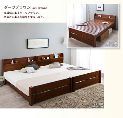 【新商品】組立設置付き 家族の成長に合わせて高さ調節できる頑丈すのこファミリーベッド SEIVISAGE セイヴィサージュ スタンダードポケットコイルマットレス付き ワイドK200 送料無料