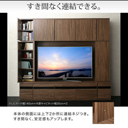 【新商品】ハイタイプテレビボードシリーズ Glass line グラスライン キャビネット 木扉 送料無料