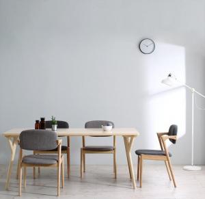 【新商品】組立設置付き 北欧ナチュラルモダンデザイン天然木ダイニングセット Wors ヴォルス 5点セット(テーブル+チェア4脚) W170 送料無料