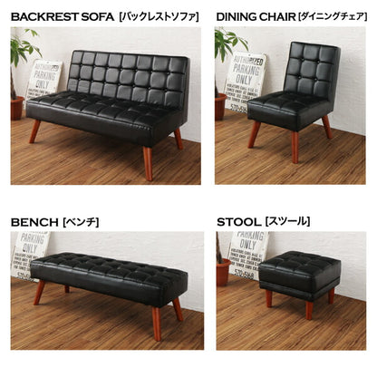 【新商品】組立設置付き 古木風 ヴィンテージ カフェスタイル リビングダイニング TOLD トルド 4点セット(テーブル+ソファ1脚+アームソファ1脚+チェア1脚) 右アーム W120 送料無料