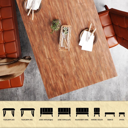 【新商品】組立設置付き 古木風 ヴィンテージ アメリカンスタイル リビングダイニング 99 ダブルナイン 4点セット(テーブル+ソファ1脚+アームソファ1脚+チェア1脚) 左アーム W120 送料無料