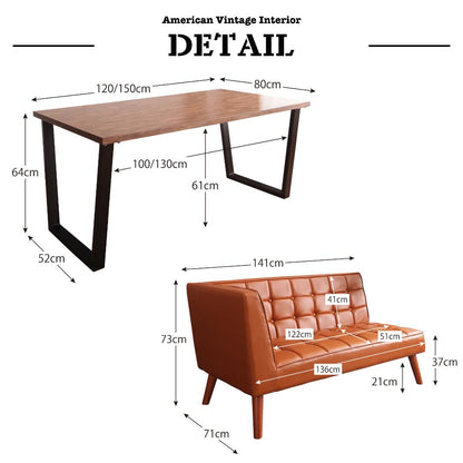 【新商品】組立設置付き 古木風 ヴィンテージ アメリカンスタイル リビングダイニング 99 ダブルナイン ダイニングテーブル W120 送料無料