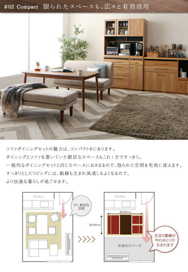 【新商品】ずっと使えて快適。こたつもソファも高さ調節できるソファダイニングセット Famoria ファモリア 5点セット(テーブル+1Pソファ4脚) W135 送料無料