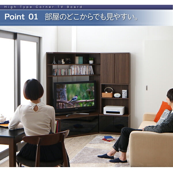 【新商品】ハイタイプコーナーテレビボード ガイド Guide キャビネット 送料無料