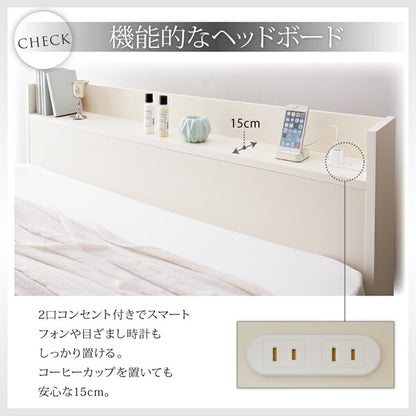 組立設置付 1台で3役使える 国産頑丈すのこ跳ね上げ式大容量収納ベッド Long force ロングフォルス シングル 深さレギュラー 送料無料