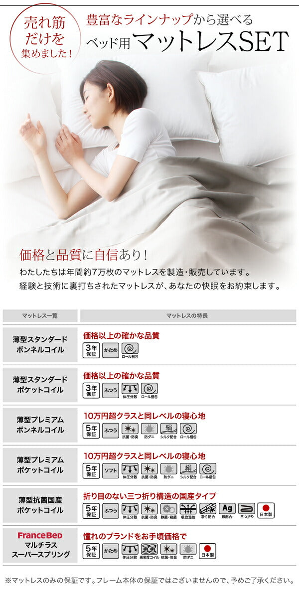 【新商品】組立設置付 国産 清潔すのこ ヘッドレスチェストベッド Renitsa レニツァ ベッドフレームのみ セミダブル 送料無料