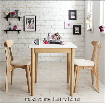 【新商品】組立設置付き カワイイテイスト ダイニング Lauren ローレン 2点セット(テーブル＋チェア1脚) W68 送料無料