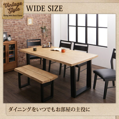 【新商品】天然木無垢材ヴィンテージデザインダイニング NELL ネル ダイニングテーブル W180 送料無料