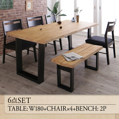 【新商品】天然木無垢材ヴィンテージデザインダイニング NELL ネル ダイニングテーブル W140 送料無料