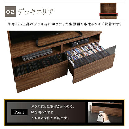 【新商品】ミドルタイプテレビボードシリーズ city sign シティサイン 2点セット(テレビボード+キャビネット) 木扉 送料無料