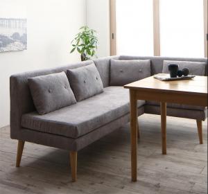 【新商品】組立設置付き 北欧デザインソファ リビングダイニングセット SLIVE スライブ 3点セット(テーブル+2Pソファ1脚+アームソファ1脚) 右アーム W115 送料無料