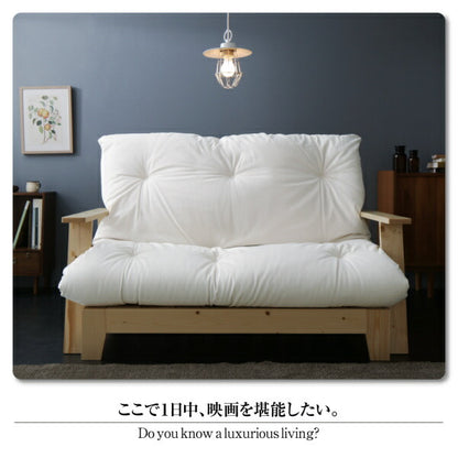 【新商品】素材と品質にこだわった セミダブル天然木すのこソファベッド LAXZERIA ラグゼリア ソファベッド フレーム＋布団セット 140cm 送料無料