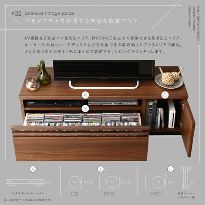 【新商品】国産完成品デザインテレビボード Willy ウィリー 120cm 送料無料