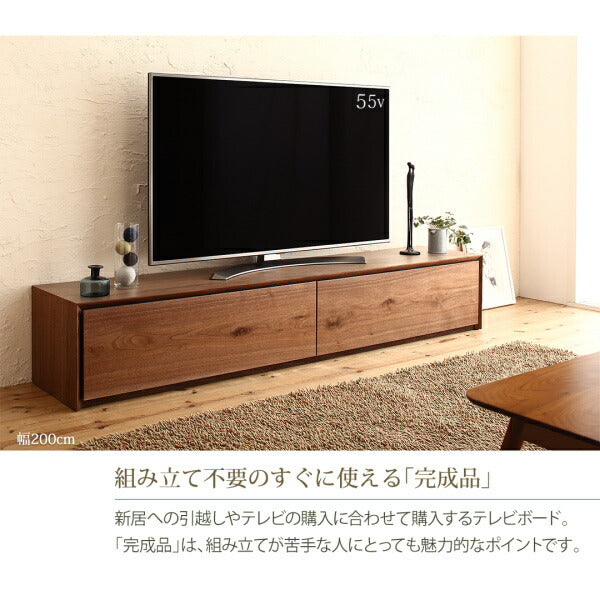 【新商品】国産完成品天然木 和モダンデザイン ガラス突板テレビボード Dine ディーヌ 幅180 送料無料