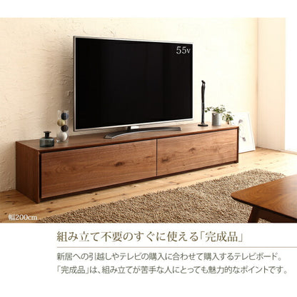 【新商品】国産完成品天然木 和モダンデザイン ガラス突板テレビボード Dine ディーヌ 幅180 送料無料