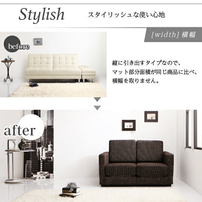【新商品】モダンデザインソファベッド Rennes レンヌ 2P 送料無料