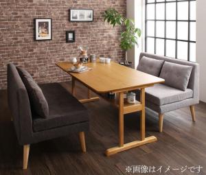 【新商品】ファミリー向け 棚付き ソファダイニングセット Colta コルタ 3点セット(テーブル+2Pソファ2脚) W120 送料無料