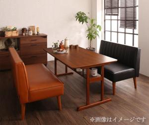 【新商品】組立設置付き ファミリー向け 棚付き ソファダイニングセット Galdy ガルディ 3点セット(テーブル+2Pソファ2脚) W120 送料無料