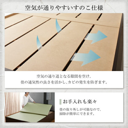 【新商品】布団が収納できる・美草・小上がり畳連結ベッド 専用別売品（敷布団） シングル 送料無料