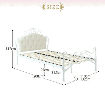 【新商品】オトナ女子にもぴったりなクラシカルプリンセスベッドシリーズ Couronne クロンヌ ドレッサー・スツールセット 送料無料