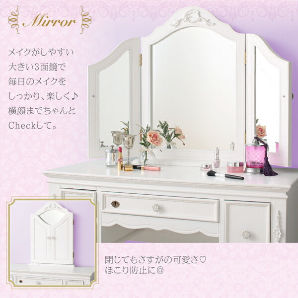 【新商品】オトナ女子にもぴったりなクラシカルプリンセスベッドシリーズ Couronne クロンヌ サイドテーブル W40 送料無料