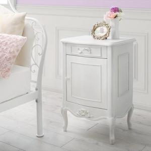 【新商品】オトナ女子にもぴったりなクラシカルプリンセスベッドシリーズ Couronne クロンヌ サイドテーブル W40 送料無料