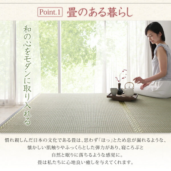 【新商品】お客様組立 布団が収納できる棚・コンセント付き畳ベッド 洗える畳 セミダブル 送料無料