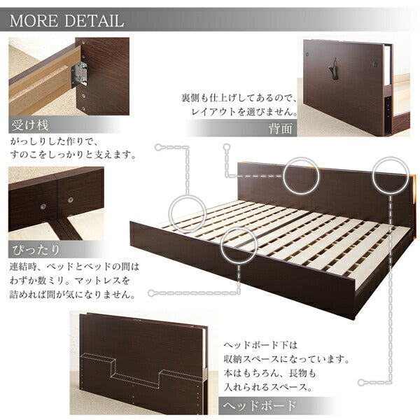 【新商品】組立設置付 高さ調整できる国産ファミリーベッド LANZA ランツァ マルチラススーパースプリングマットレス付き ワイドK240(SD×2) 送料無料