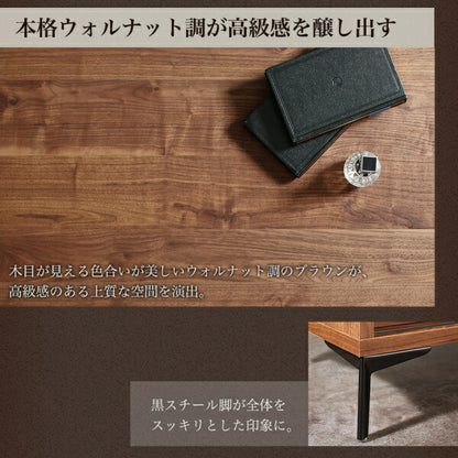 【新商品】国産完成品　ウォルナット調　引き戸リビング収納シリーズ Ibura イブラ キャビネット 送料無料
