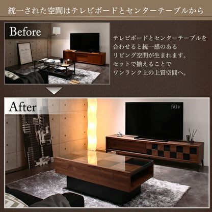 【新商品】国産完成品　ウォルナット調　引き戸リビング収納シリーズ Ibura イブラ テレビボード 送料無料