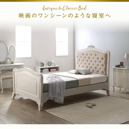 【新商品】オトナ女子にもぴったりな憧れのフレンチエレガントベッドシリーズ Rosy Lilly ロージーリリー サイドテーブル W50 送料無料