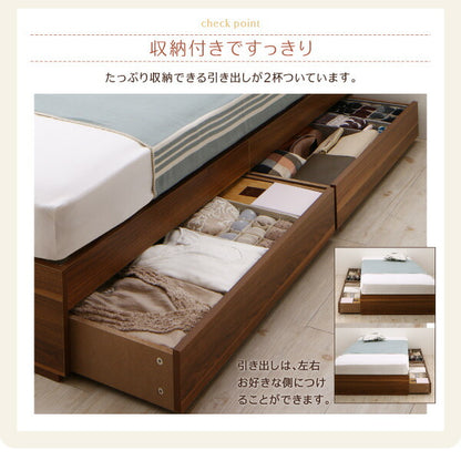 【新商品】組立設置付き コンパクト収納ベッド CS コンパクトスモール 薄型スタンダードボンネルコイルマットレス付き シングル ショート丈 送料無料