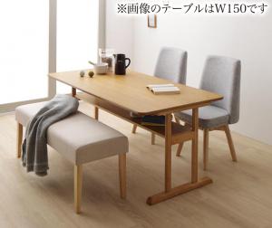 【新商品】回転イス付き　北欧デザイン2本脚ダイニングテーブルセット woda ヴォダ 4点セット(テーブル+チェア2脚+ベンチ1脚) W120 送料無料