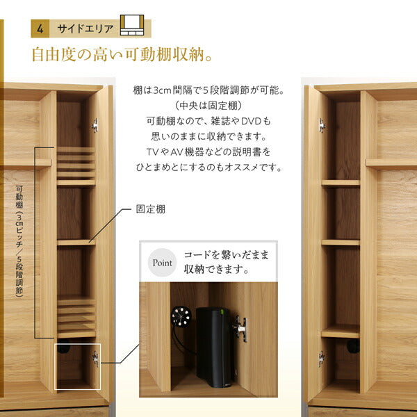 【新商品】壁掛け機能付きハイタイプTVボード IVORQUE イヴォーク 送料無料