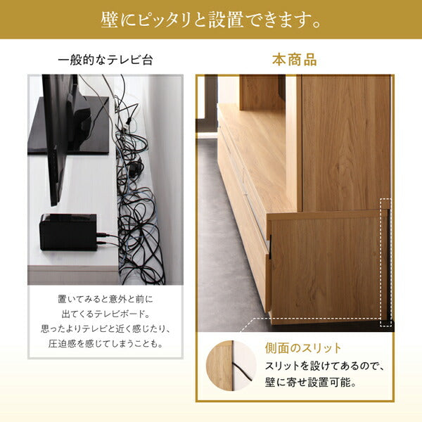 【新商品】壁掛け機能付きハイタイプTVボード IVORQUE イヴォーク 送料無料