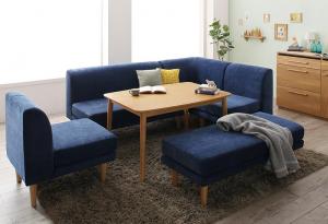 【新商品】年中快適 こたつもソファも高さ調節 リビングダイニングセット Maine メーヌ 6点セット(テーブル+2Pソファ1脚+1Pソファ2脚+コーナーソファ1脚+ベンチ1脚) W105 送料無料