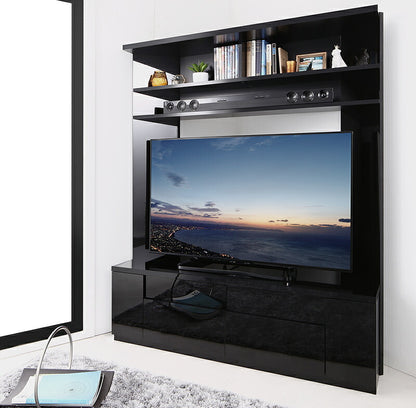 【新商品】鏡面仕上げ　大型テレビ対応ハイタイプコーナーテレビボード Prelumo プレルモ 送料無料